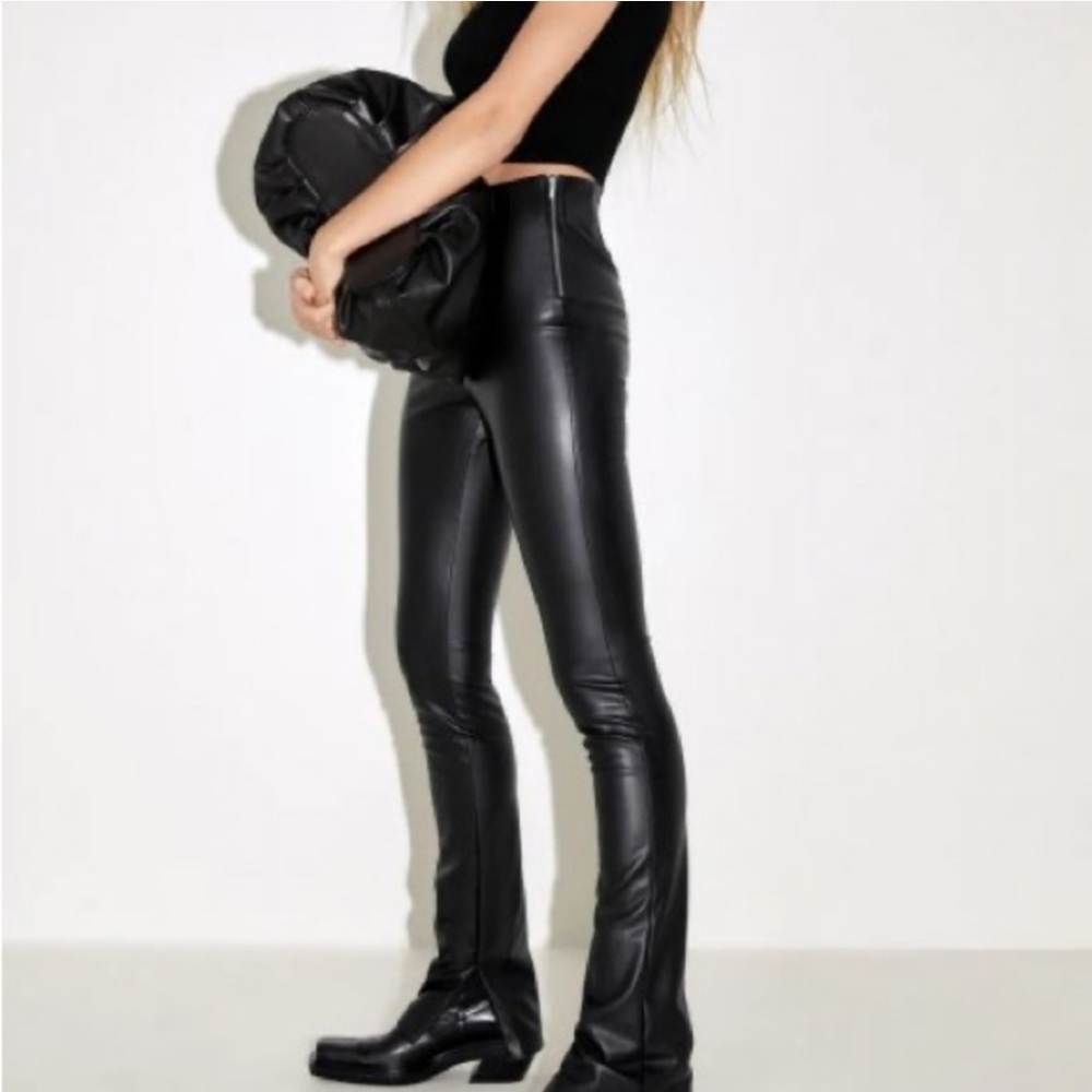 Zara Vegan Leather Biker pants